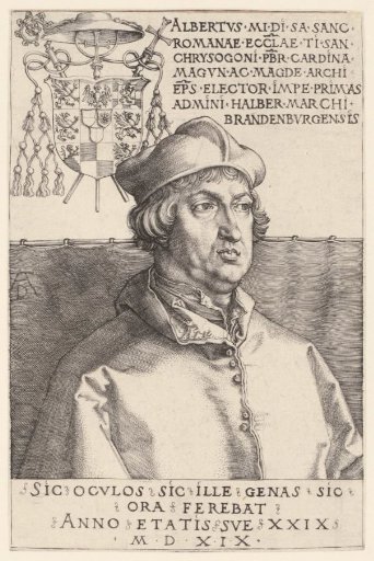 Portrait of Cardinal Albert of Brandenburg at the Age of 29