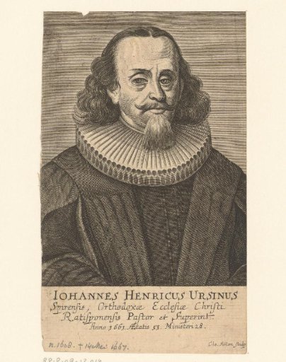 Portrait of Johann Heinrich Ursinus