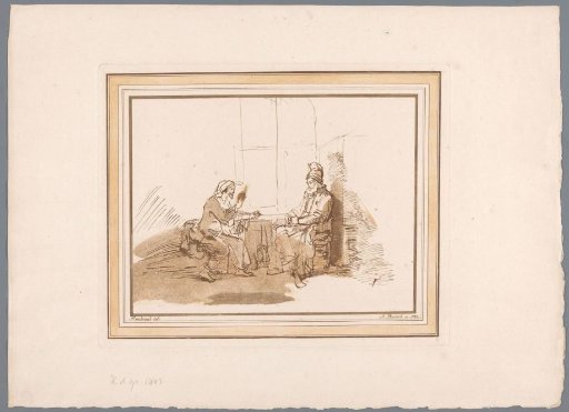Christ in conversation with Nicodemus