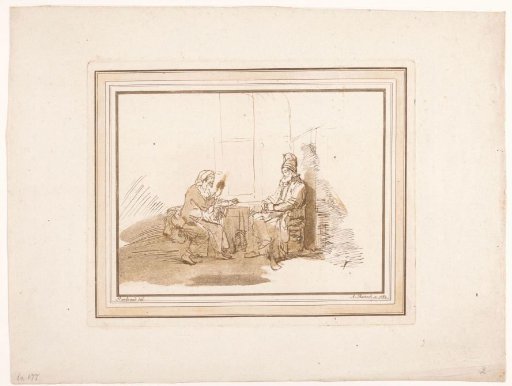 Christ in conversation with Nicodemus
