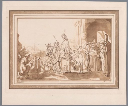 Solomon riding on David's donkey