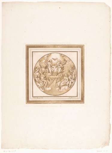 Holy Trinity Surrounded by Angels with Instruments of the Passion