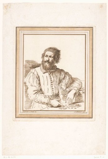 Man with a Beard before a Table with Coins