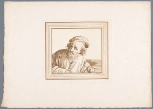 Bust of an Old Man, Pointing to the Right