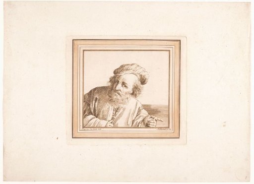 Bust of an Old Man, Pointing to the Right