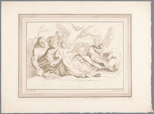 Holy Family with Zacharias and Elizabeth in a landscape