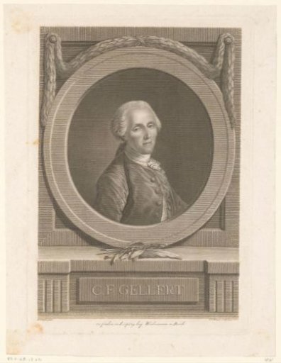 Portrait of Christian Furchtegott Gellert
