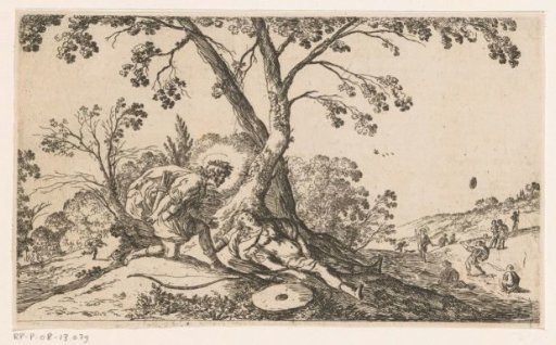 Apollo mourns the death of Hyacinthus