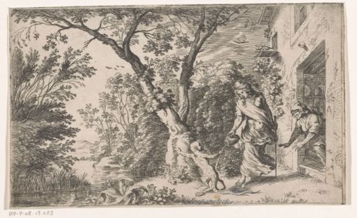 Ceres turns Ascalabus into a lizard