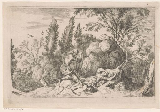 Cephalus mourns the death of Procris