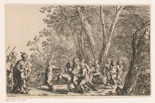 Silenus brought before King Midas