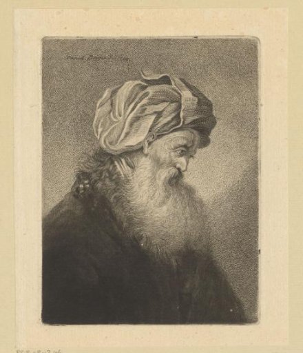 Bust of an Old Jewish Man with Beard and Turban