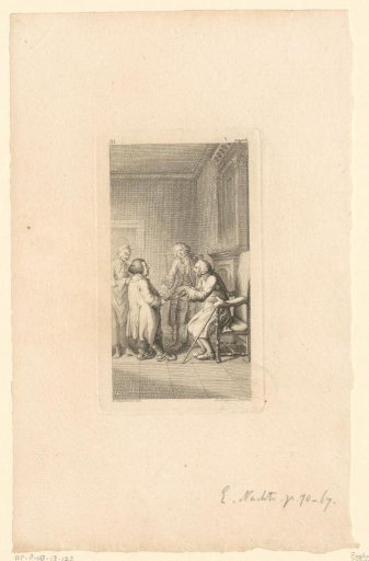 Conversation Between Doctor Slop, Uncle Toby and the Father of Tristram Shandy