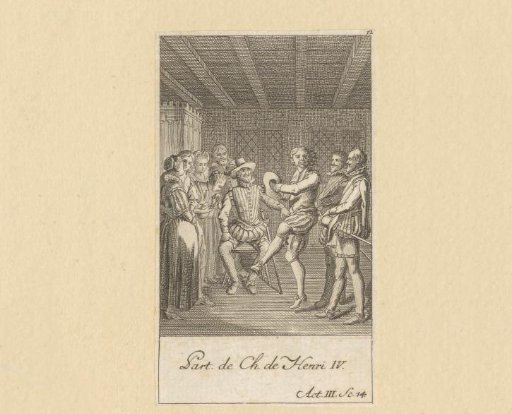 Company gathered around Henry IV