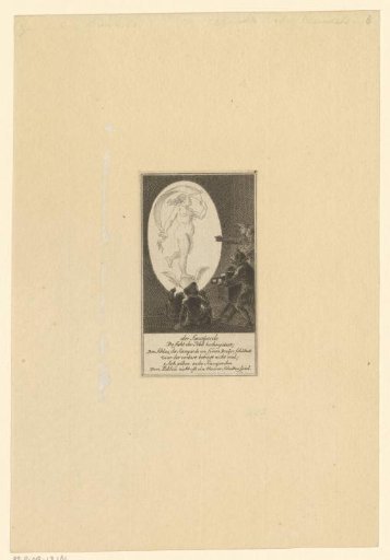 Inhabitants of Savoy viewing an image of Fortuna, projected by a magic lantern