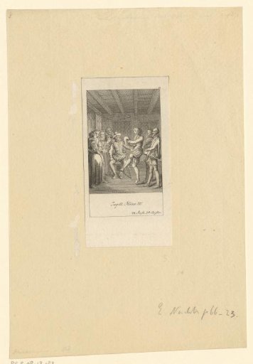 Company gathered around Henry IV