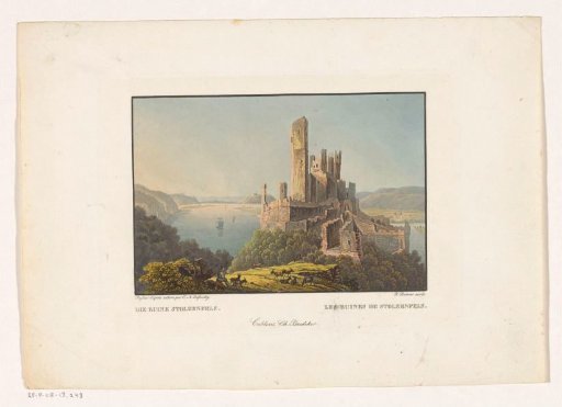View of the ruins of Stolzenfels