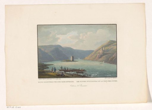 View of the ruins of Ehrenfels and the Mäuseturm