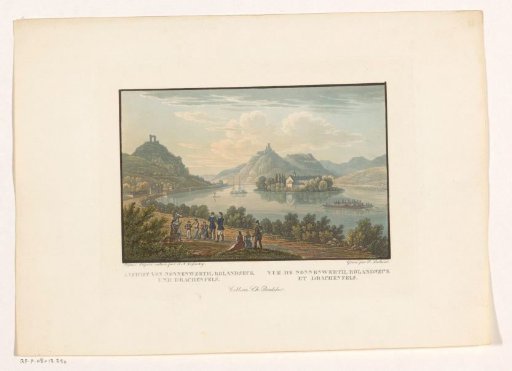 View of Nonnenwerth, Rolandseck and Drachenfels