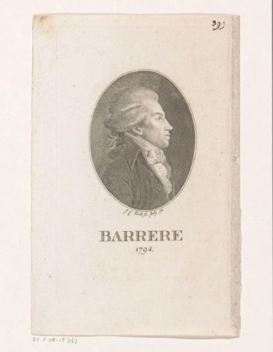 Portrait of Bertrand Barère de Vieuzac