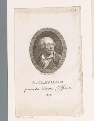 Portrait of Étienne Clavière