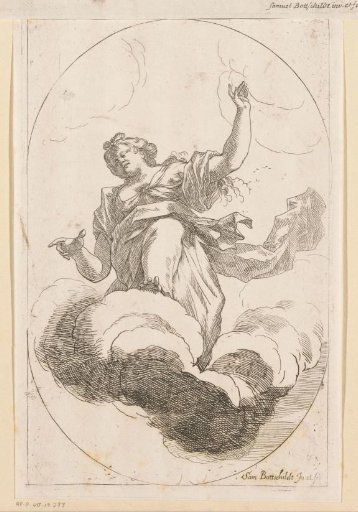 Female figure on a cloud