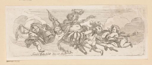 Putti with armour and weapons