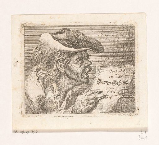 Bust of a Reading Peasant