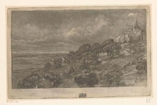 Landscape with view of Hoch-Elten
