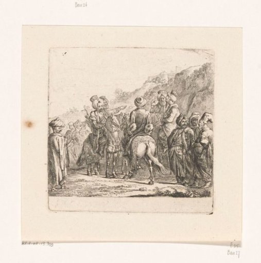 Six Turks on horseback