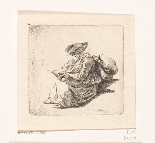 Begging soldier's wife