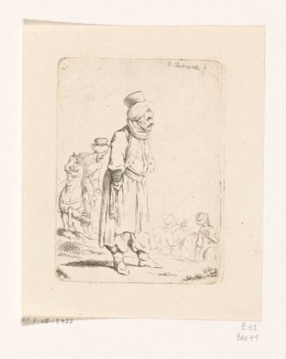Standing Turk, Riders in the Background