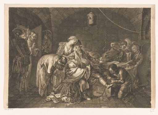 Farewell of Jean Calas in Prison