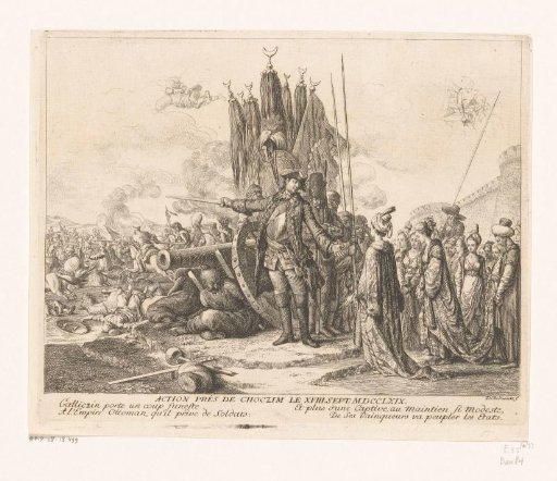 Prince Golitsyn with Captured Turkish Women before the Fortress of Chotyn, 1769