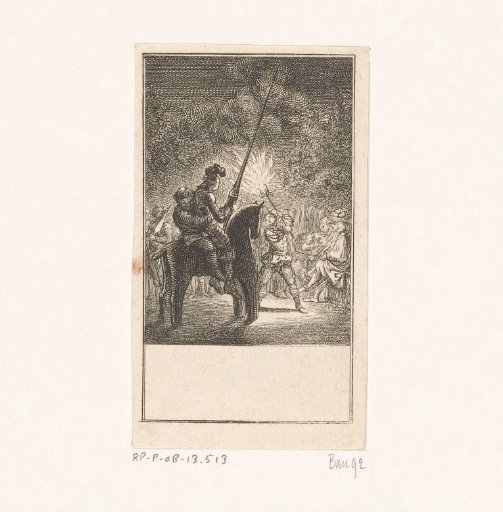 Don Quixote and Sancho Panza on Clavileño