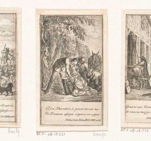Dorothée begs Don Quixote for help