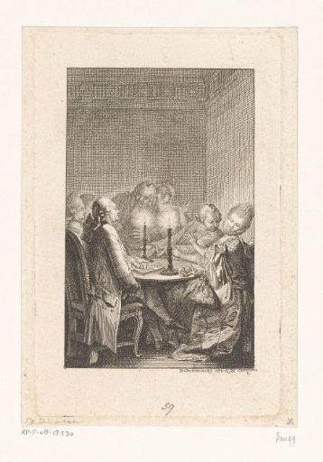 Men and women around a table with candles