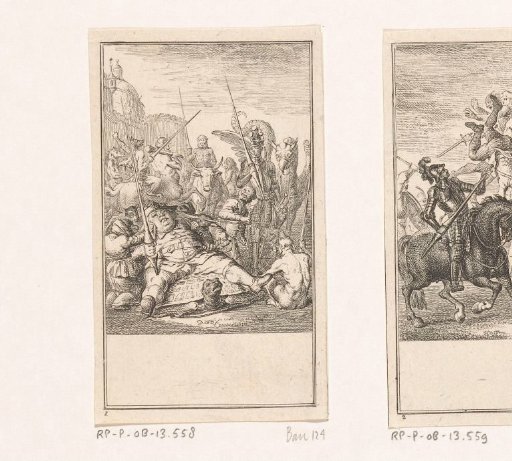 Ruggiero and the army of Alcina