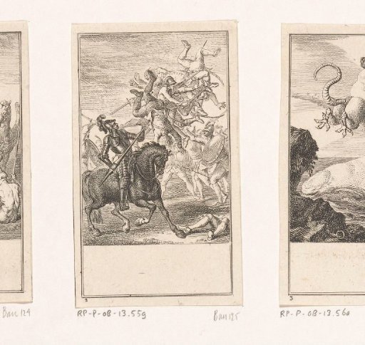 Orlando in combat with the soldiers of Cimosco