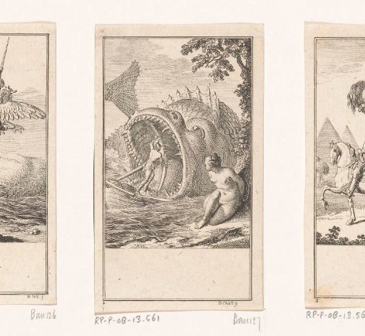 Orlando in combat with the Orca of Ebuda