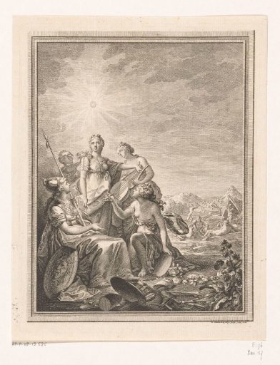 Beauty with Minerva and the Three Graces