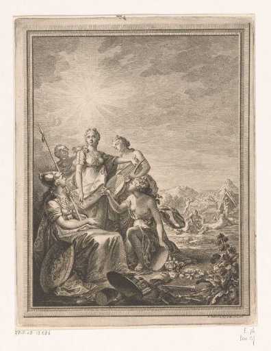 Beauty with Minerva and the Three Graces