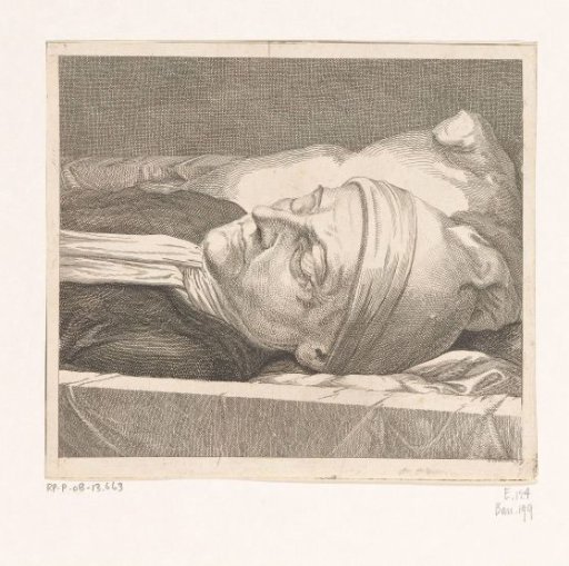 Portrait of Johann Heinrich Lavater on his deathbed