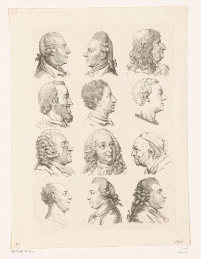 Twelve heads of men