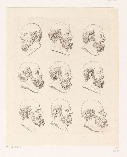 Nine Heads of Socrates
