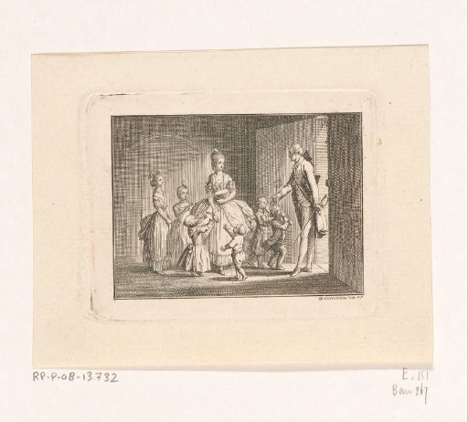 Lotte Cutting Bread for Six Children