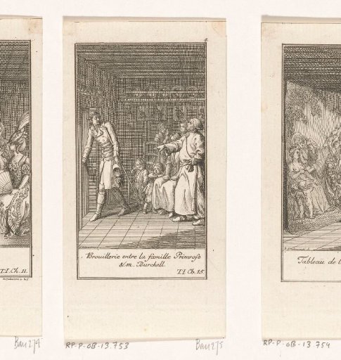 Dispute between the Primrose family and Mr. Burchell