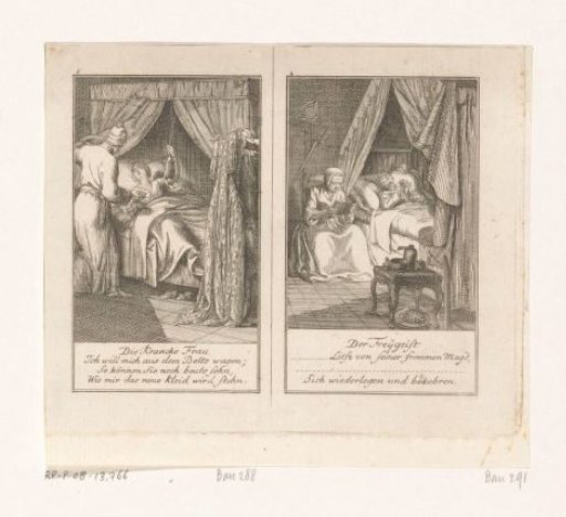 Two scenes from Gellert's Fables