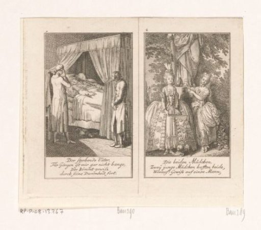 Two scenes from Gellert's Fables