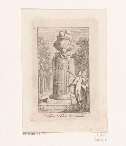 Monument to Christian Fürchtegott Gellert